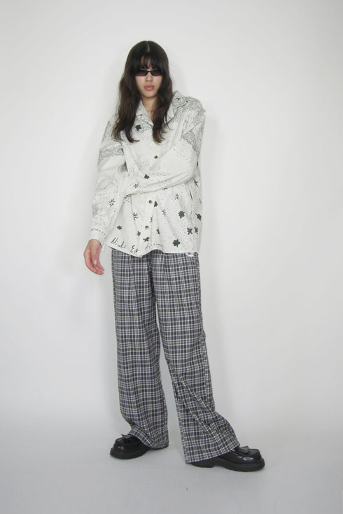 Mayte × Cycle DRAWING SHIRT "starsstarsstars" -IVORY- *Last1